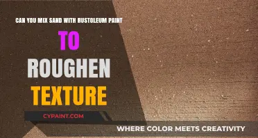 Mixing Sand with Rustoleum Paint: Achieving a Rough, Textured Finish