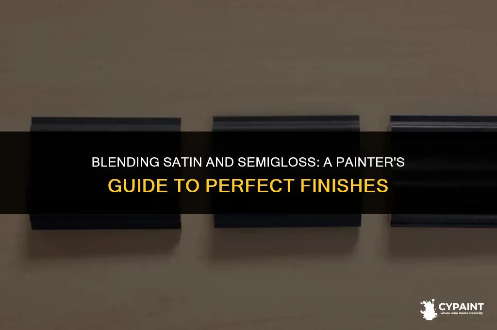can you mix satin and semigloss paint together