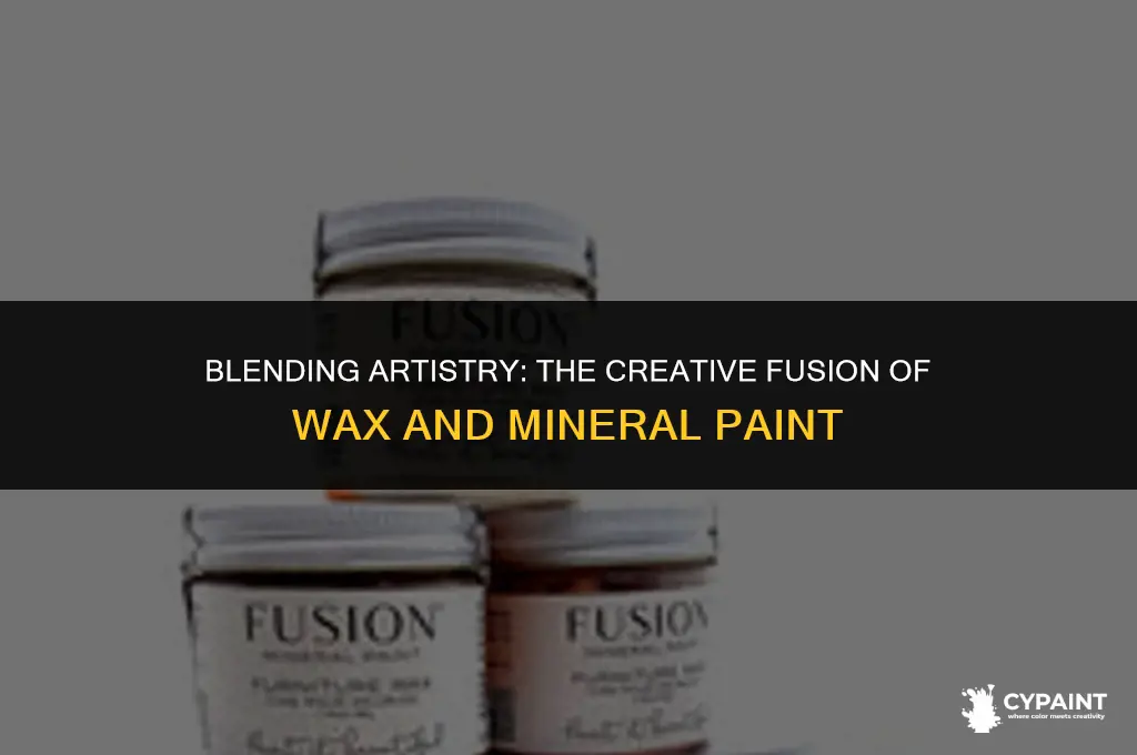 can you mix wax and paint mineral fusion