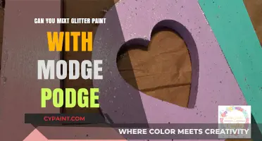 Sparkle and Seal: Mixing Glitter Paint with Mod Podge for Crafting Magic