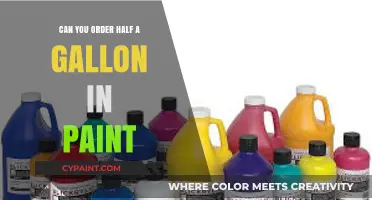 Precision in Paint: Can You Order Half a Gallon?