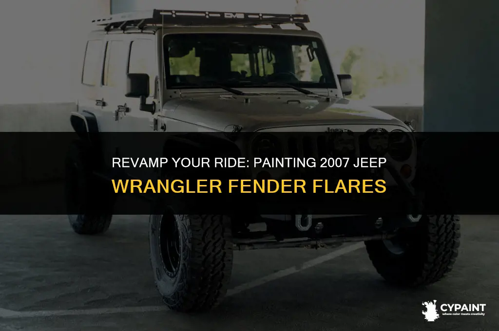 can you paint 2007 jeep wrangler fender flares
