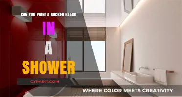 Painting Backer Boards: Shower Makeover