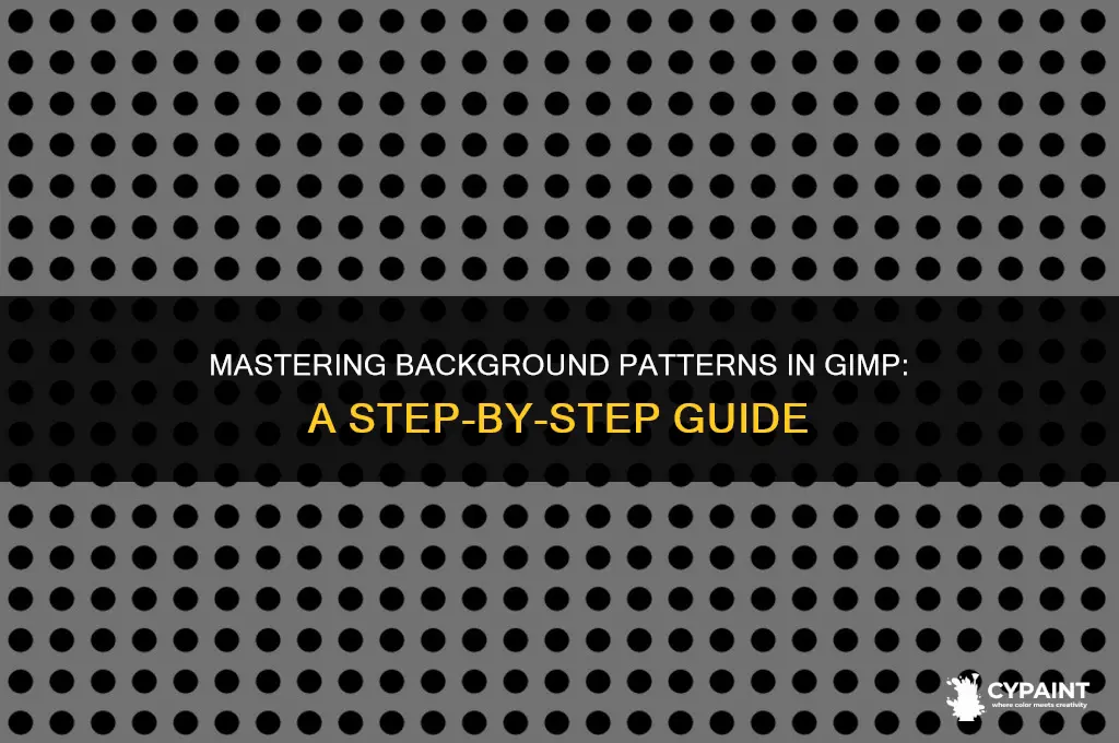 can you paint a background pattern with gimp