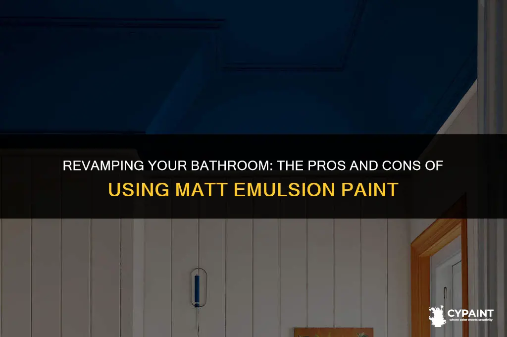 can you paint a bathroom with matt emulsion