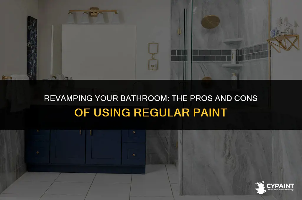 can you paint a bathroom with normal paint