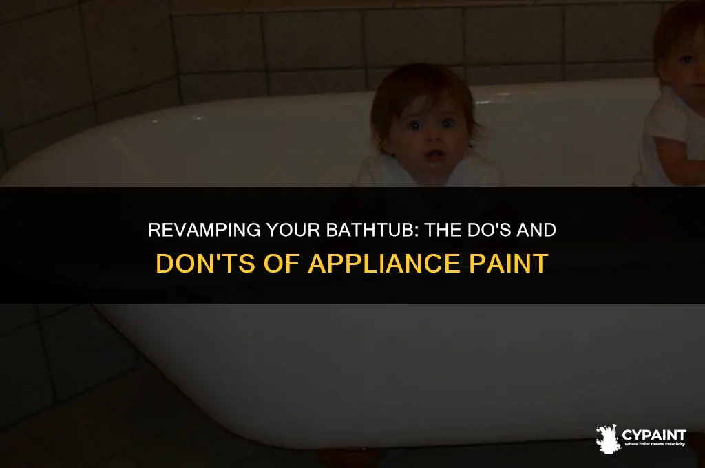 can you paint a bathtub with appliance paint