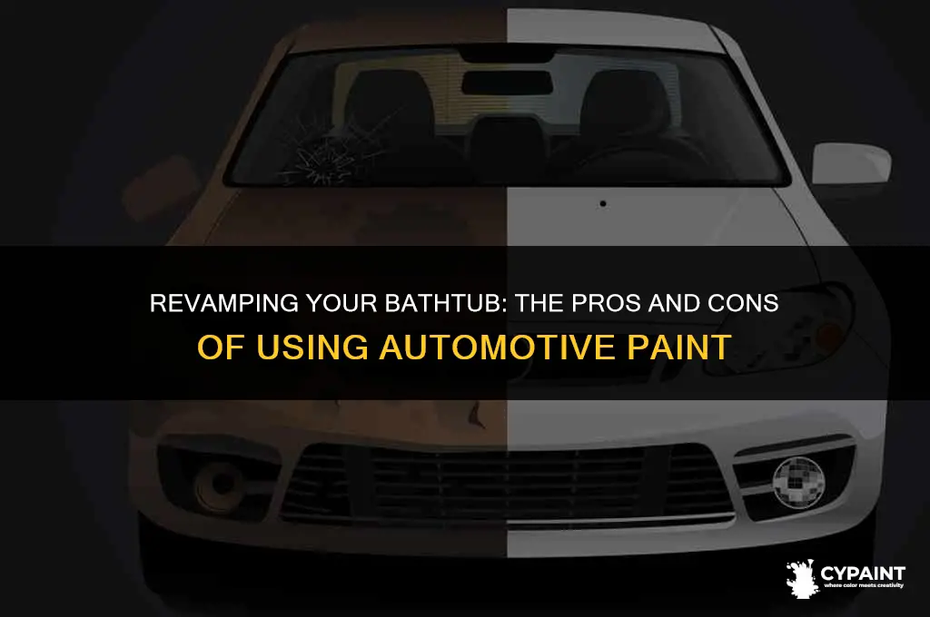 can you paint a bathtub with automotive paint