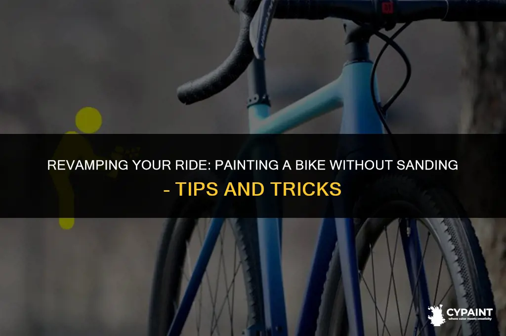 can you paint a bike without sanding it