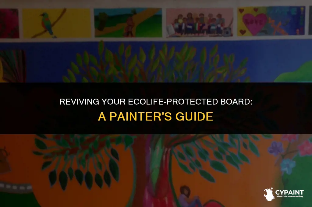can you paint a board protected with ecolife