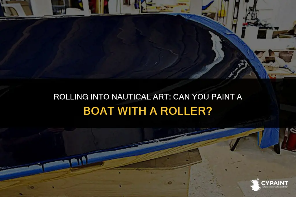can you paint a boat with a roller