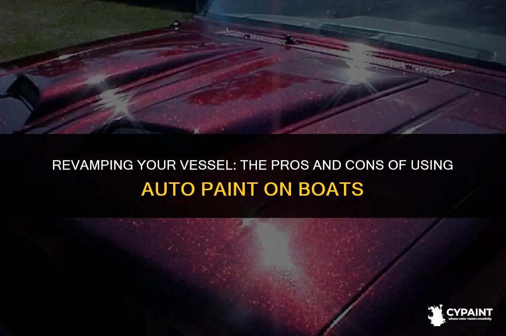 can you paint a boat with auto paint