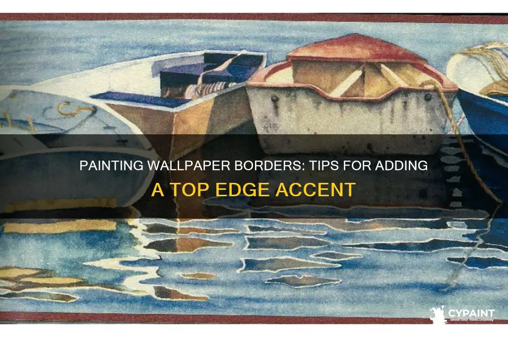 can you paint a border around the top of wallpaper