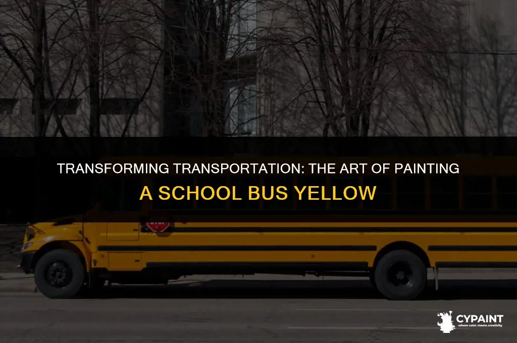 can you paint a bus school bus yellow