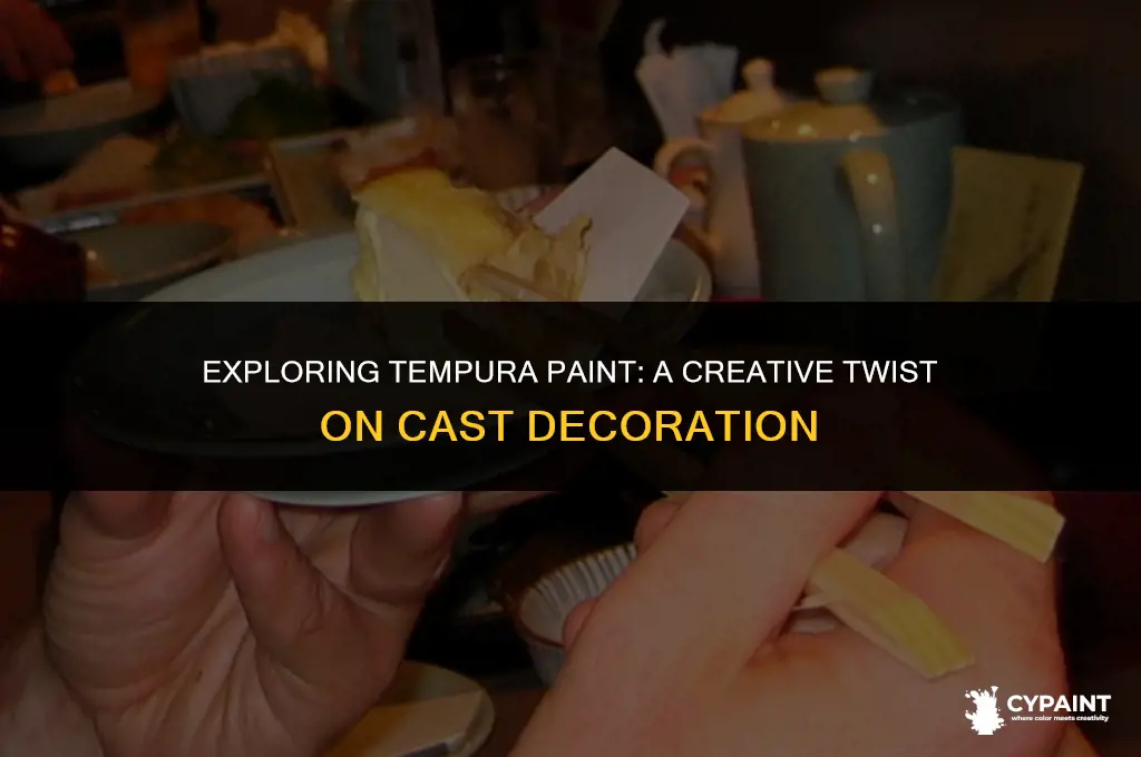 can you paint a cast with tempura paint
