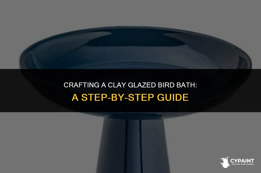 can you paint a clay glazed bird bath