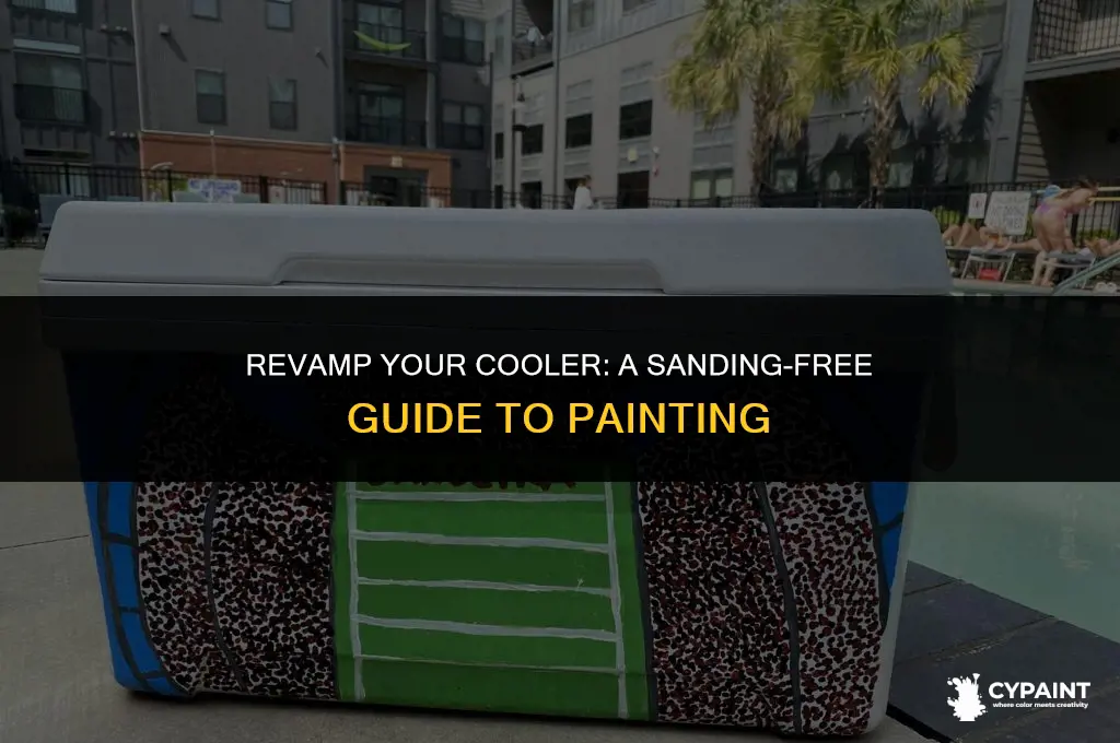 can you paint a cooler without sanding it