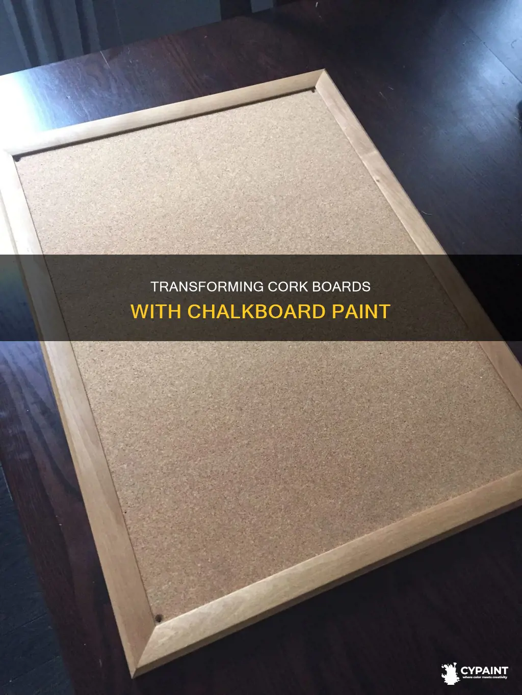 can you paint a cork board with chalkboard paint