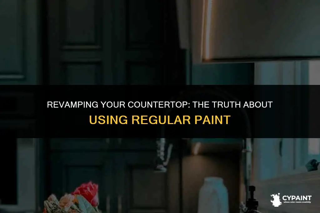 can you paint a countertop with regular paint