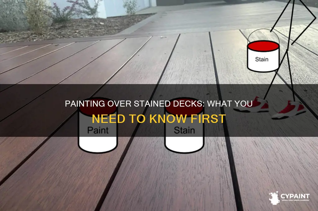 can you paint a deck after it has been stained