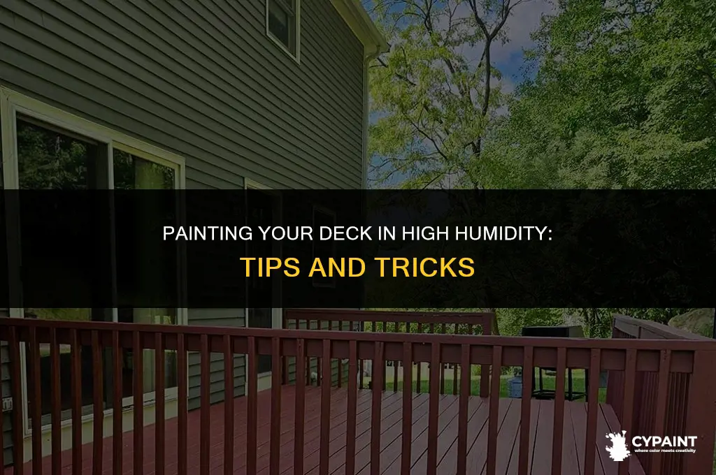 can you paint a deck in high humidity
