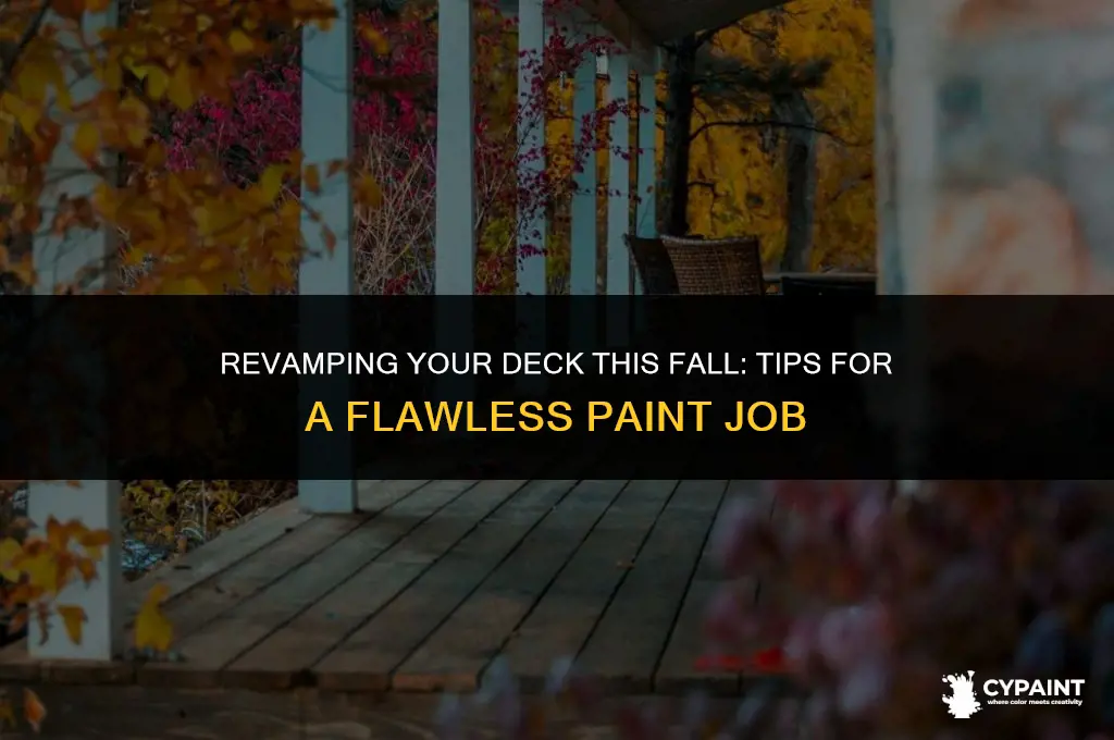 can you paint a deck in the fall
