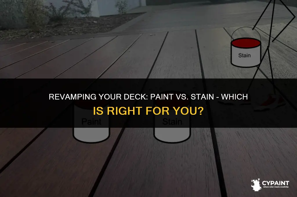can you paint a deck instead of stain