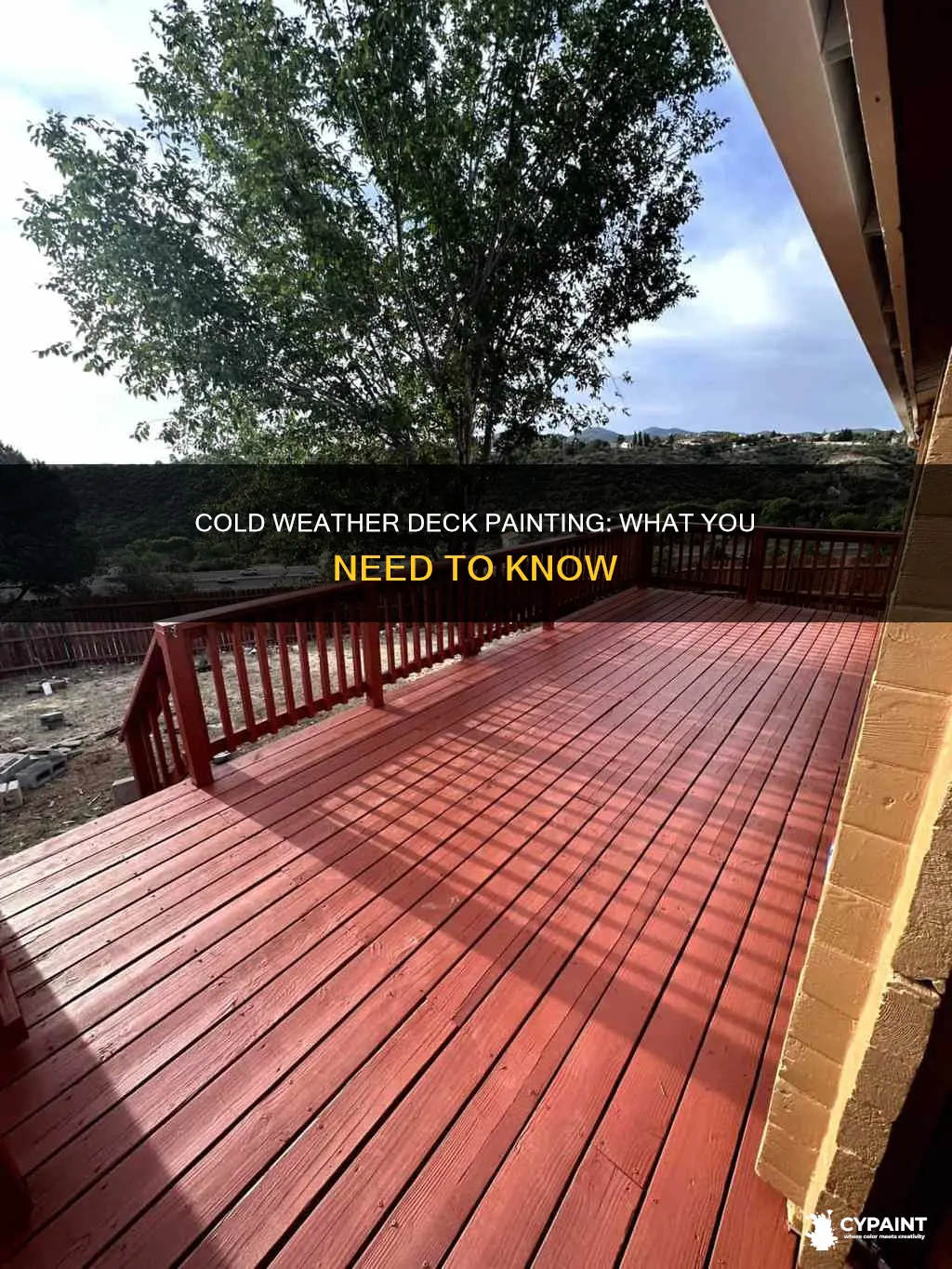 can you paint a deck when it