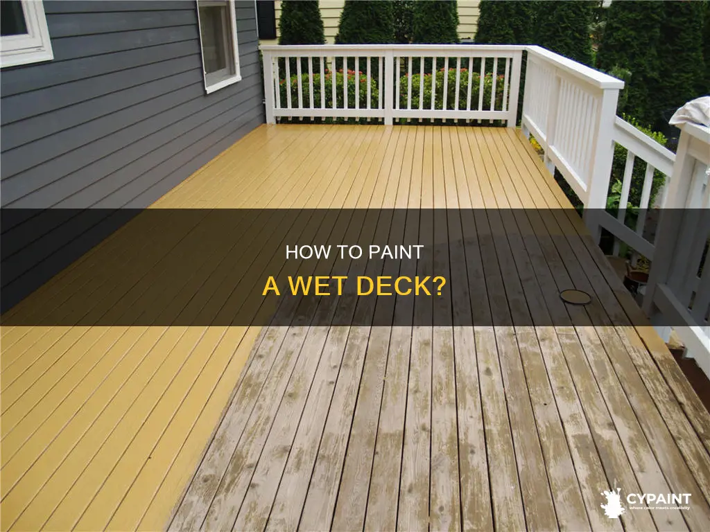 can you paint a deck when it