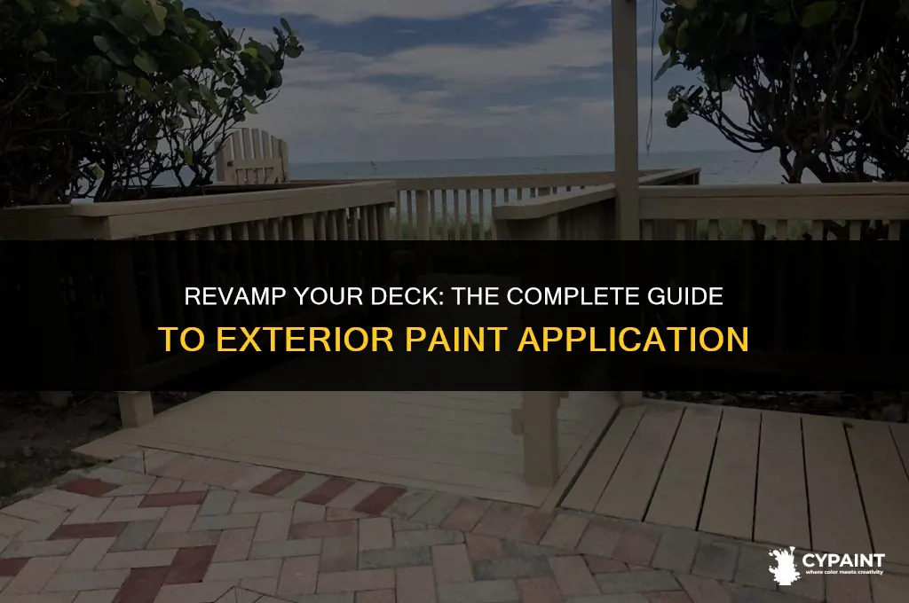 can you paint a deck with exterior paint