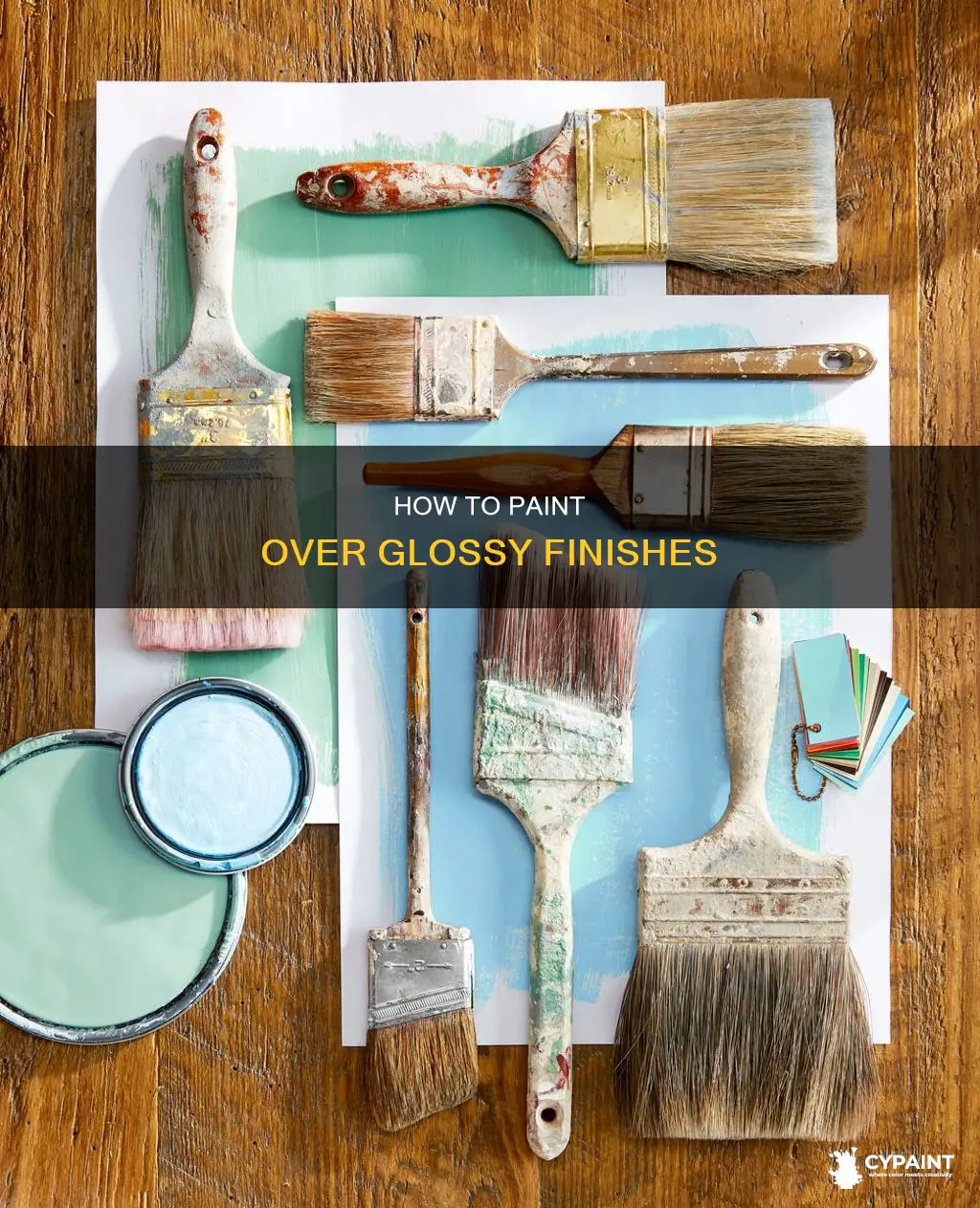 can you paint a differenf finsh on glossy paint