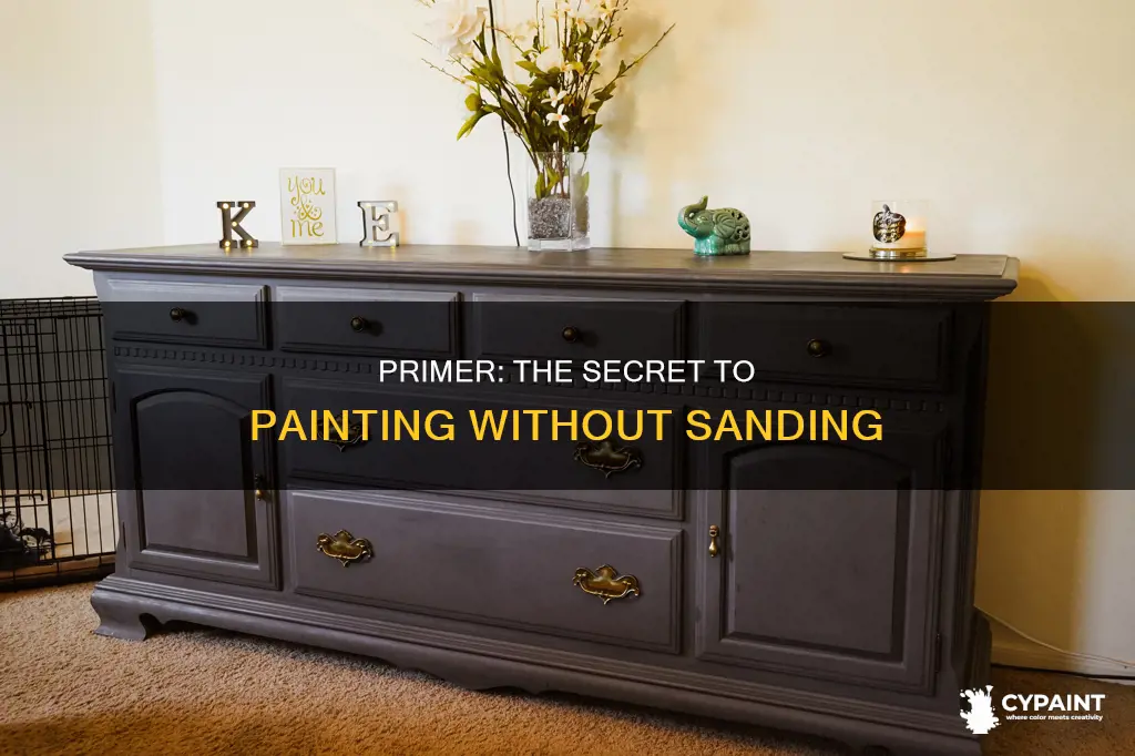can you paint a dresser without sanding it first