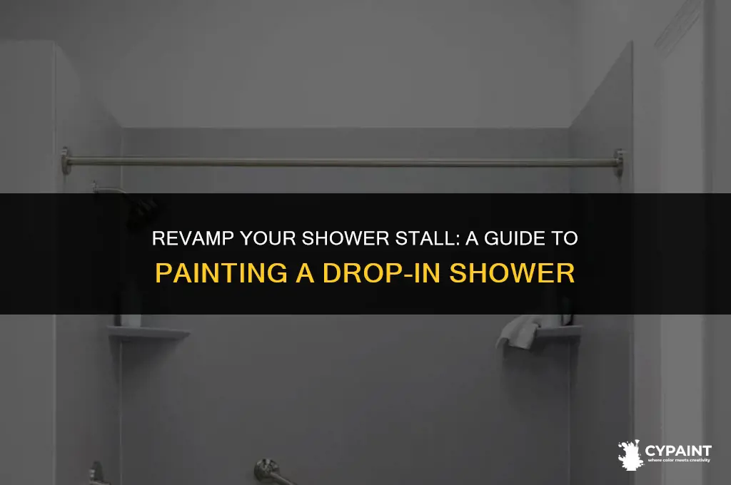 can you paint a drop in shower stall