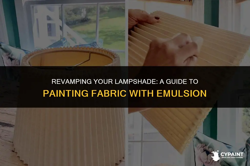 can you paint a fabric lampshade with emulsion
