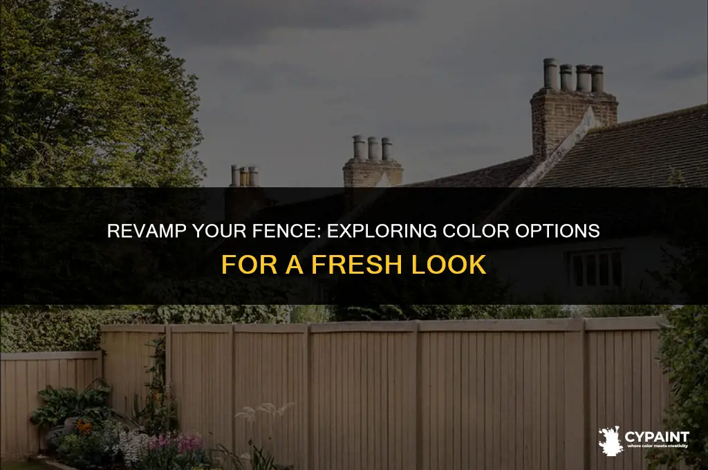 can you paint a fence a different colour