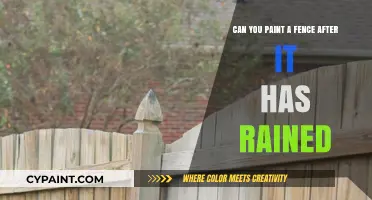 The Best Time to Paint a Fence: After Rain?