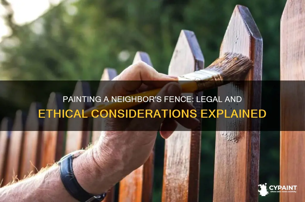can you paint a fence if it