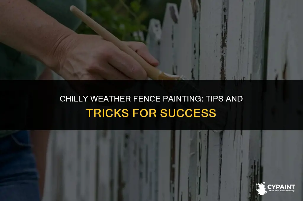 can you paint a fence in cold weather