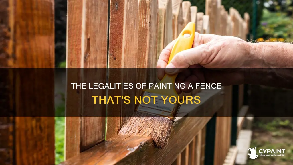 can you paint a fence that isn
