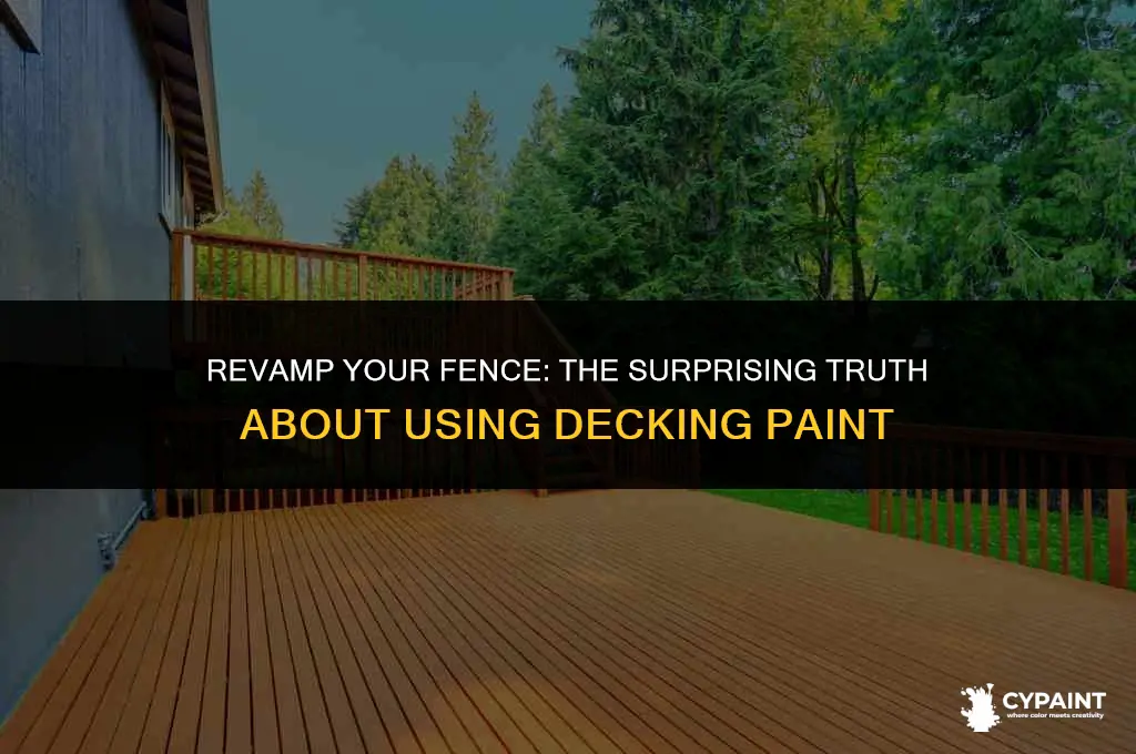 can you paint a fence with decking paint
