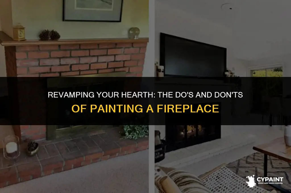 can you paint a fireplace with regular paint