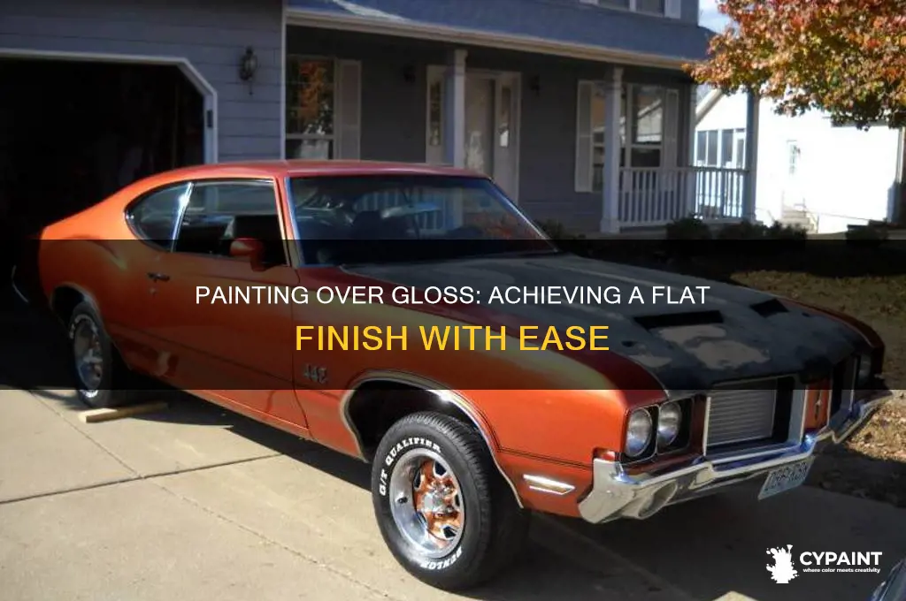 can you paint a flat finish over a gloss finish