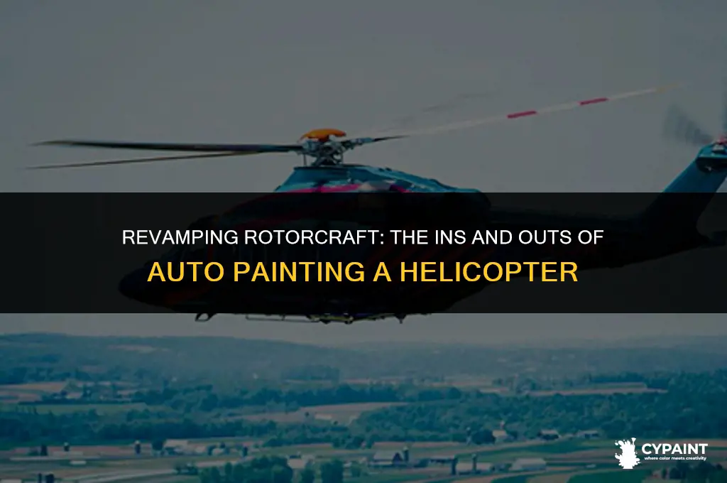 can you paint a helicopter with auto paint