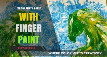 Unleashing Creativity: Painting Horses with Finger Paints