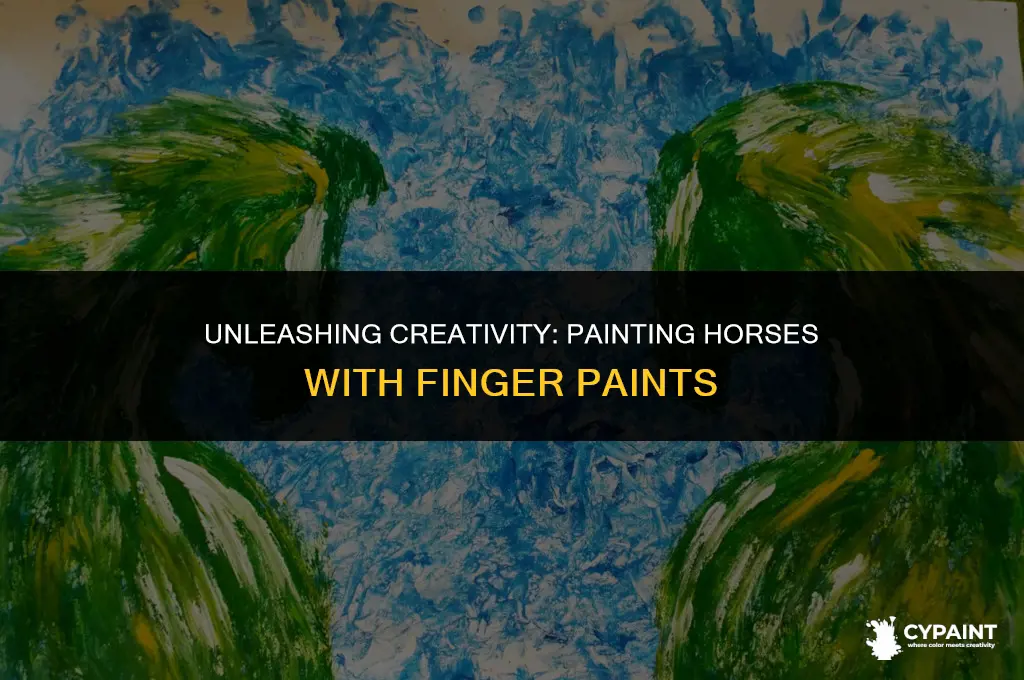 can you paint a horse with finger paint