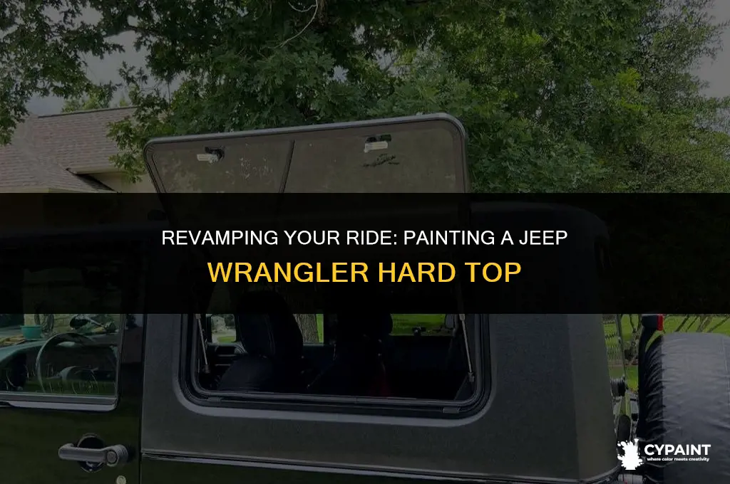 can you paint a jeep wrangler hard top