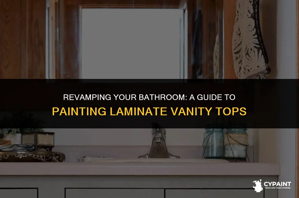 can you paint a laminate bathroom vanity top