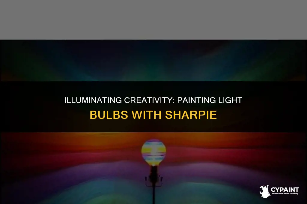 can you paint a light bulb with sharpie