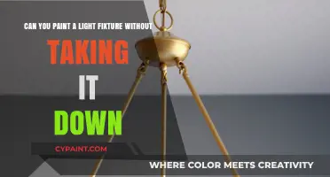 Easy Light Fixture Makeover: Paint Without Removing It