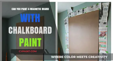 Magnetic Board Makeover: Chalkboard Paint Possibilities